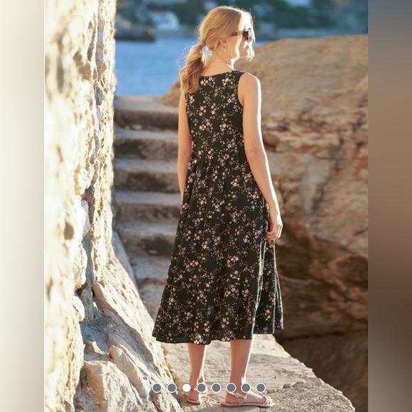 Seraphine Floral Woven Maternity & Nursing Midi Dress - Picture 2 of 7